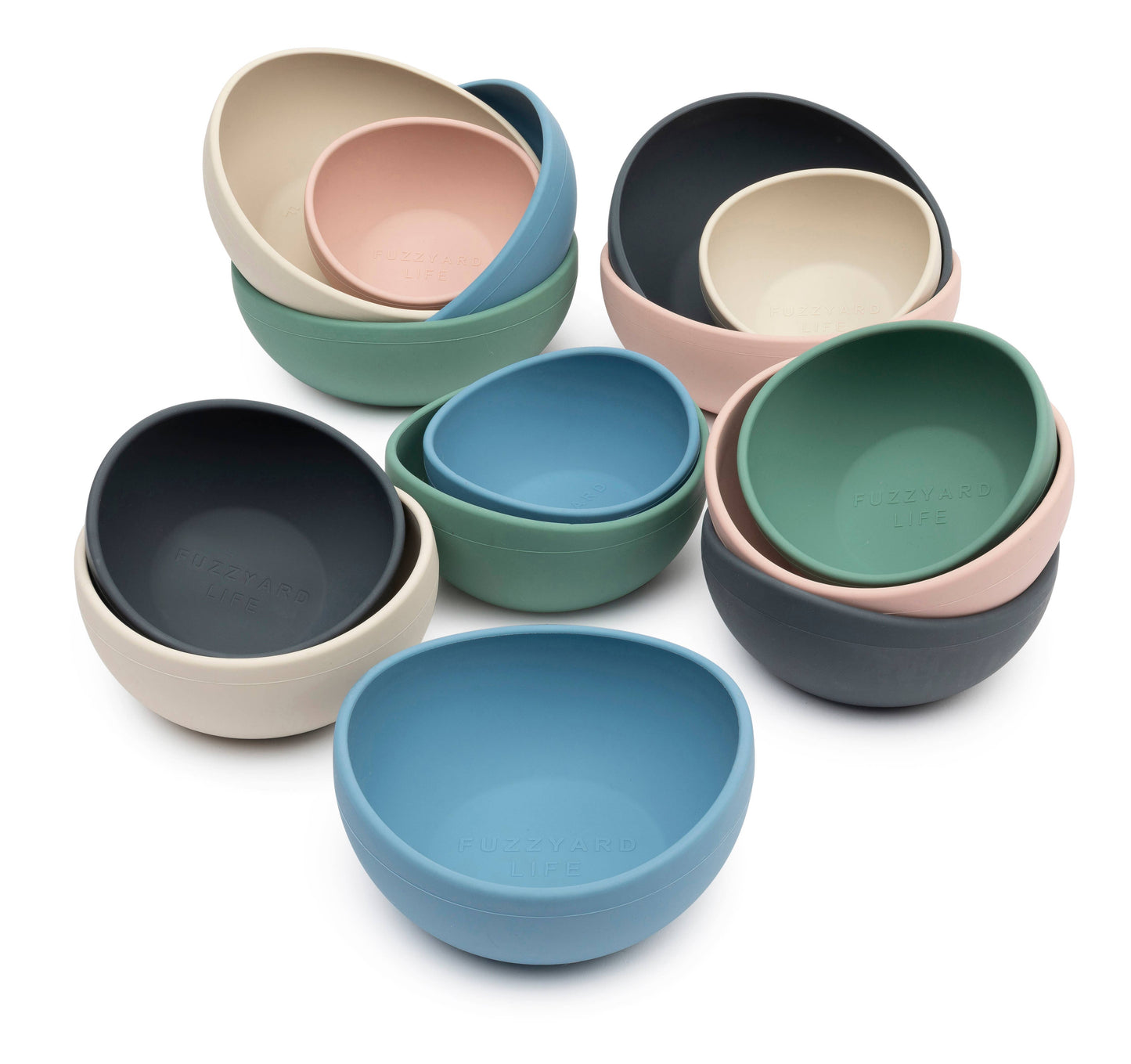 FuzzYard Life Silicone Bowl - Myrtle Green S