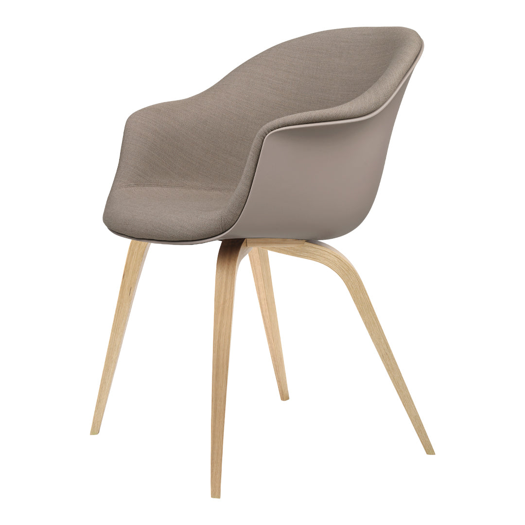 Bat Dining Chair - Front Upholstered - Oak Base