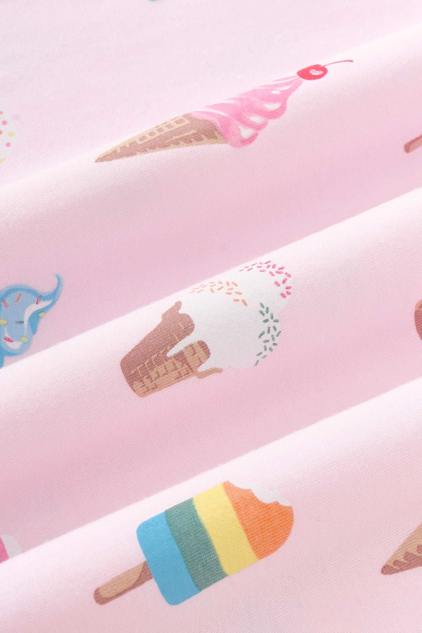 Spaghetti Strap Ruffle Romper in Sakura Ice Cream