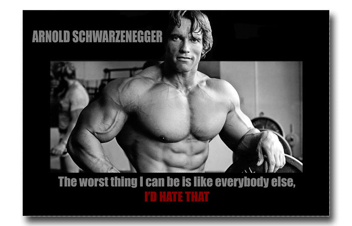 Arnold Schwarzenegger The Worst I Could Be 8x12 Metal Sign