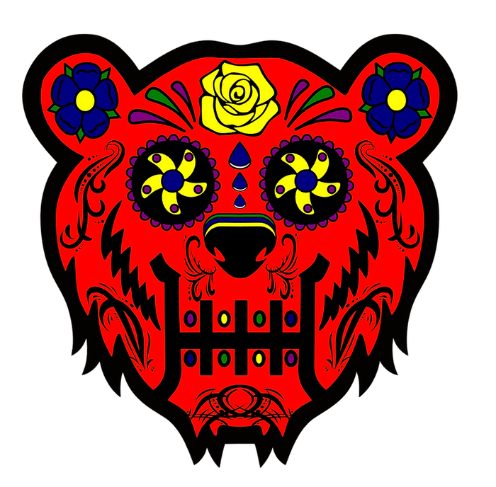 Bear Quartz Candy Red Mood Mat: Vibrant Dab Mat, Heat-Resistant, Recycled Neoprene, Protective Mat, Stylish Dab Setup
