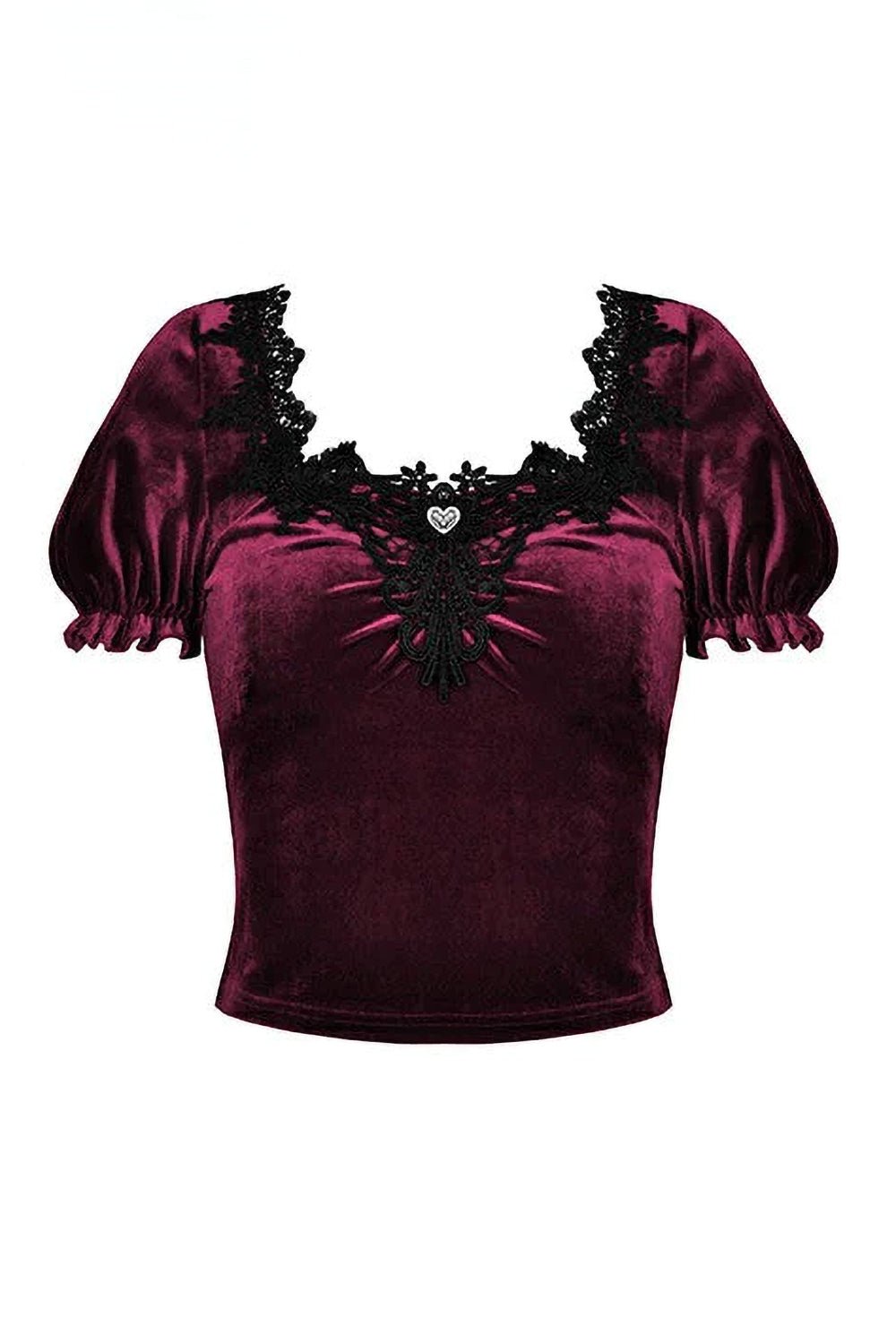 Burgundy Blood Crop Top