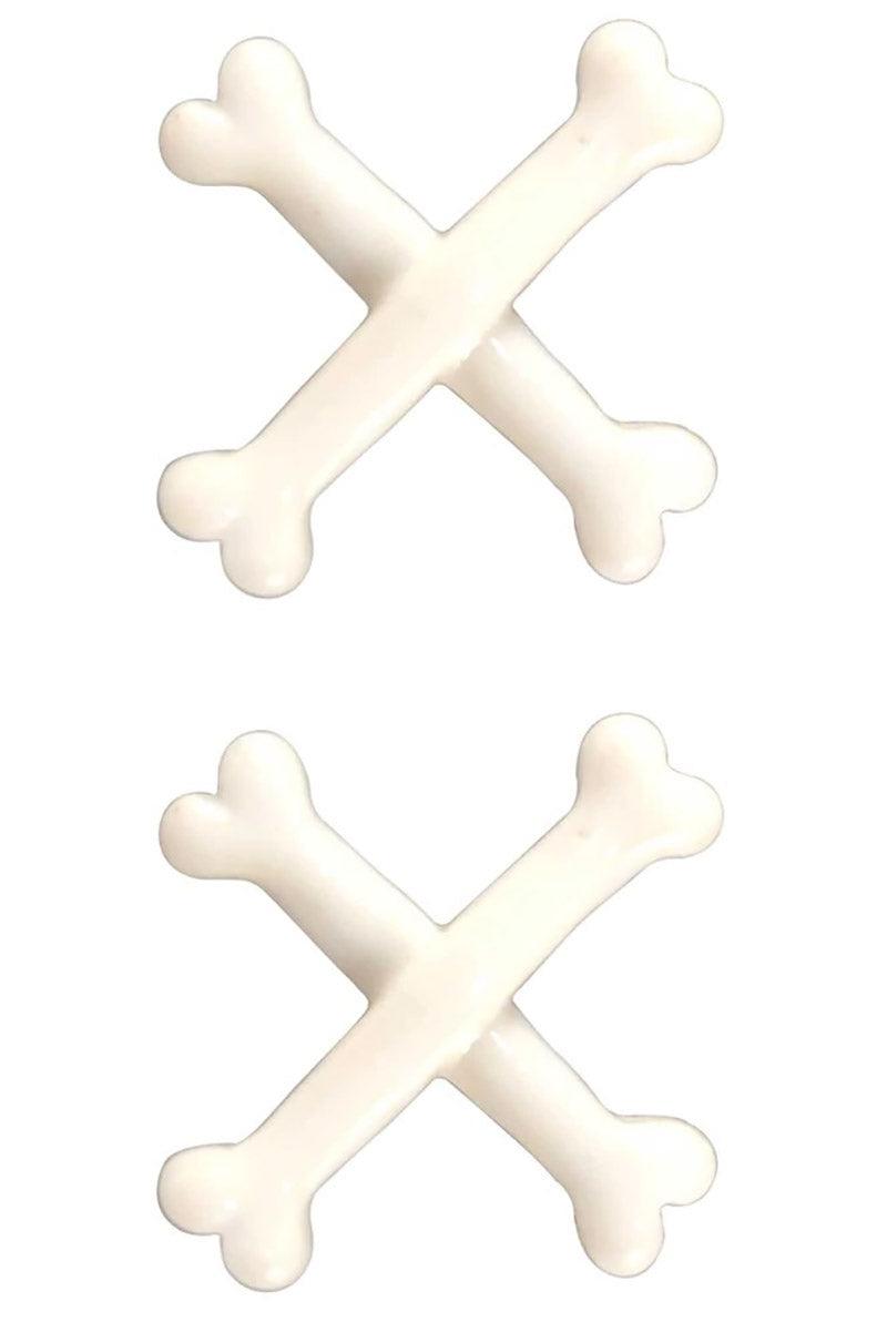 Cross Bone Stud Earrings