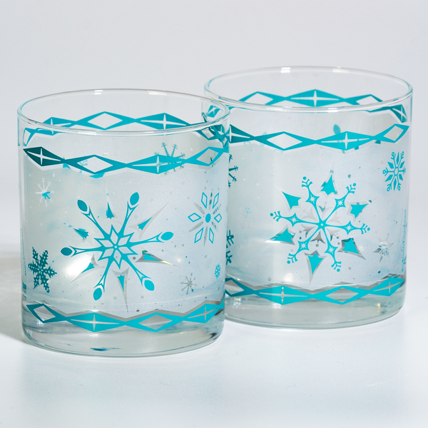 Frosty Flakes Rocks Glasses