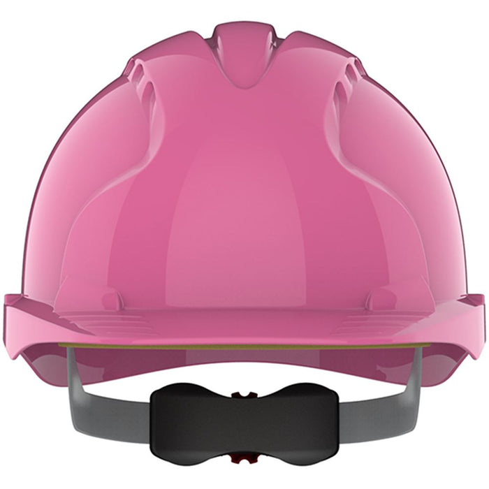 JSP EVO3 Pink Safety Helmet - Non Vented Wheel Ratchet Mid Peak - AJE170-003-900