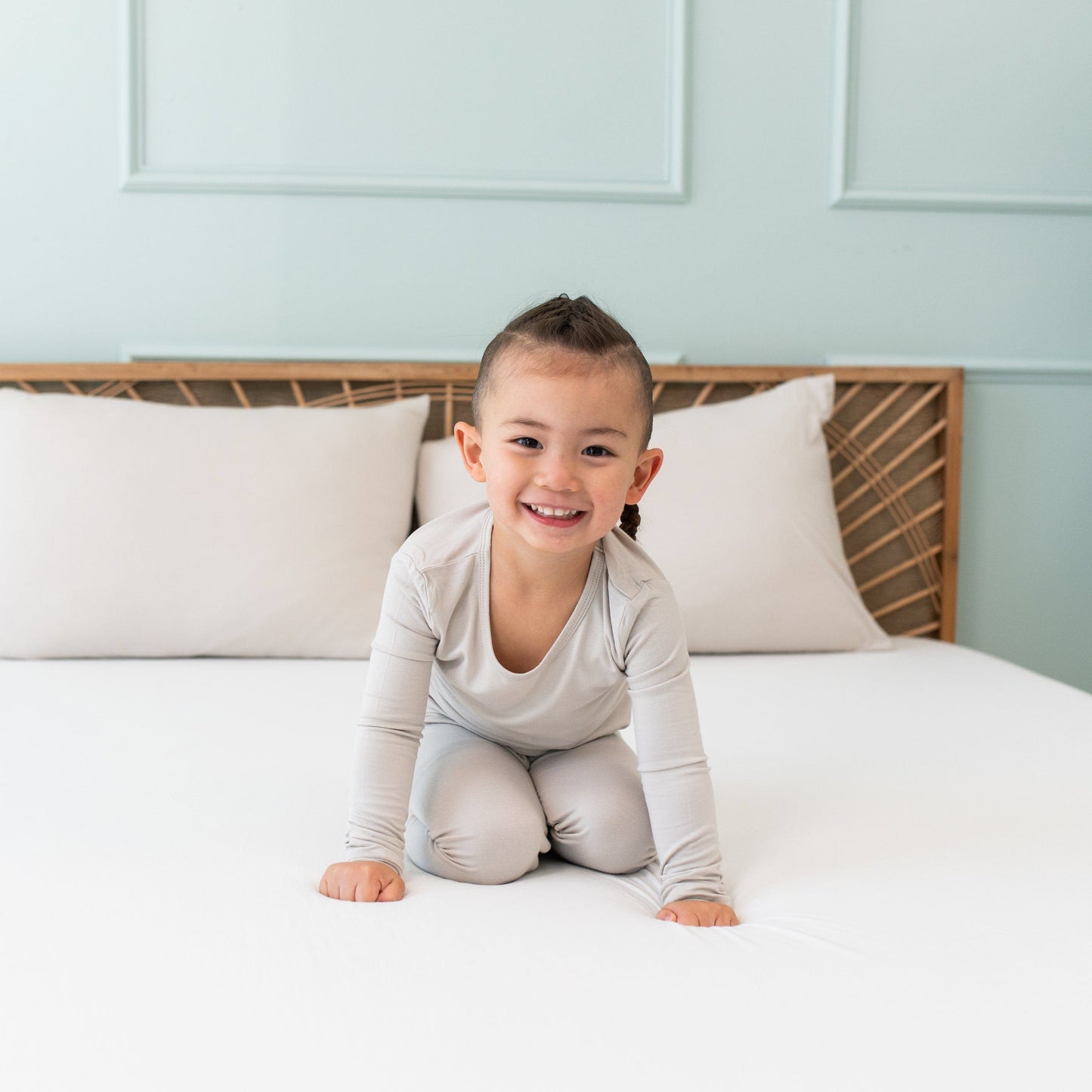 Long Sleeve Pajamas in Oat