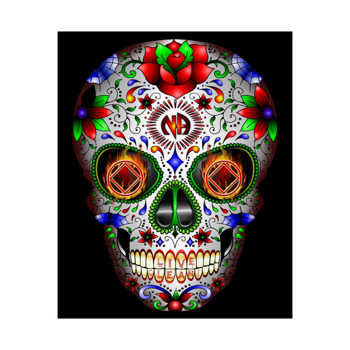 NA Sugar Skull 1 Vertical Posters