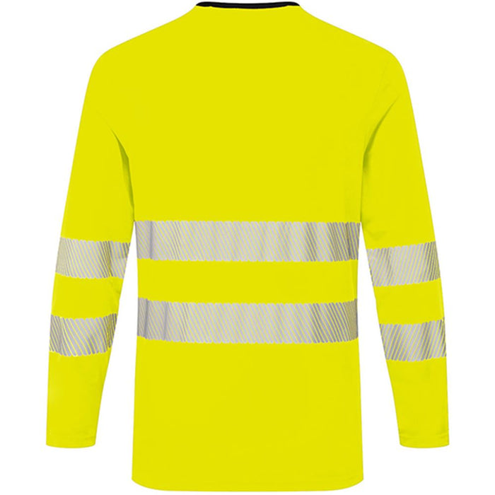 Portwest DX416 DX4 Yellow Long Sleeved Hi Vis T-Shirt