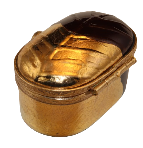 SKU# 7635 - Oval Chocolate With Gold