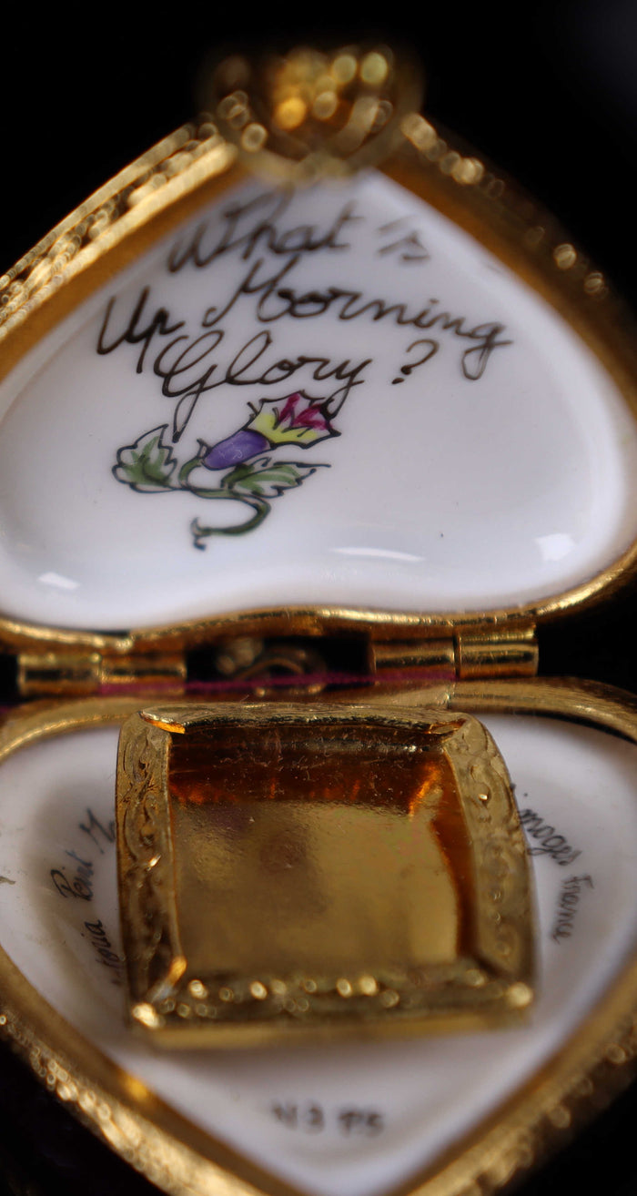 SKU# 8944 - Pendant Necklace - Heart: Morning Glory -