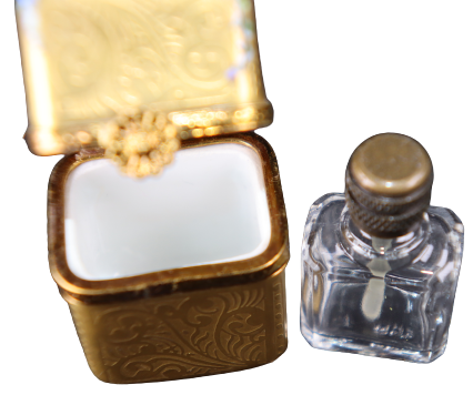 SKU# C035207 - Incrusted Square Perfume Bottle Chest