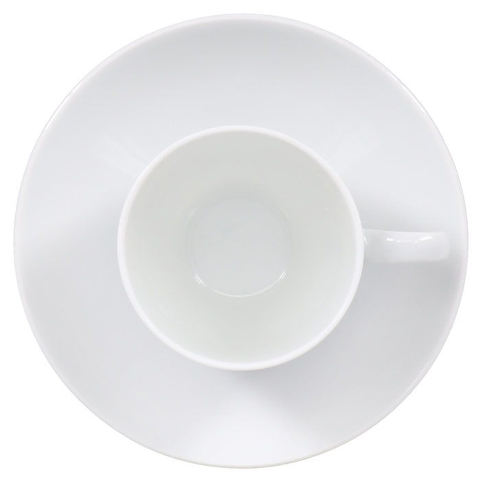 SKU# R200-VIE00001 - Coupe White Coffee Cup - Shape Coupe