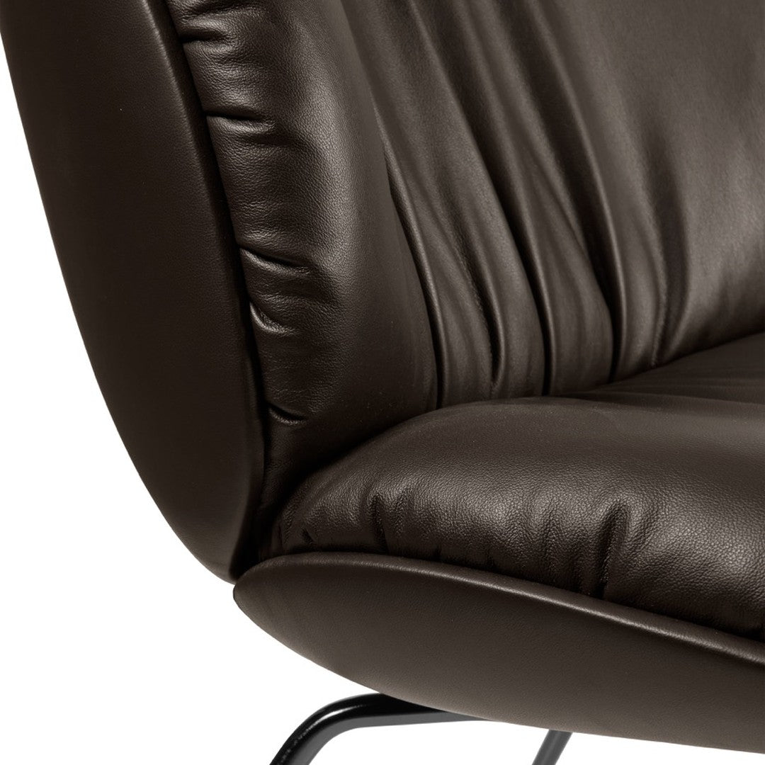 Beetle Soft Lounge Chair - Conic Base - Fully Upholstered
