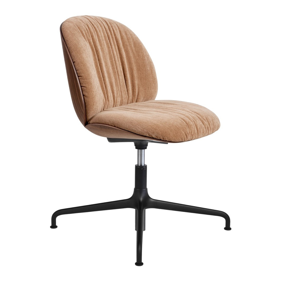 Beetle Soft Meeting Chair - 4-Star Base - Height Adjustable - Front Upholstered - Veneer Shell