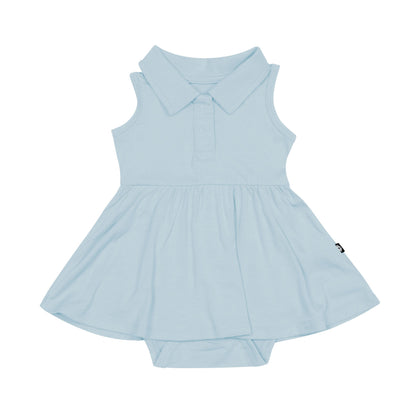 Polo Bodysuit Dress in Fog