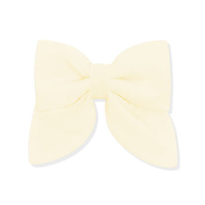Medium Alligator Clip Bow in Chamomile