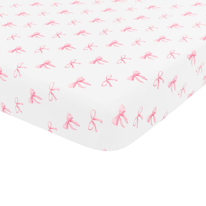 Mini Crib Sheet in Bow