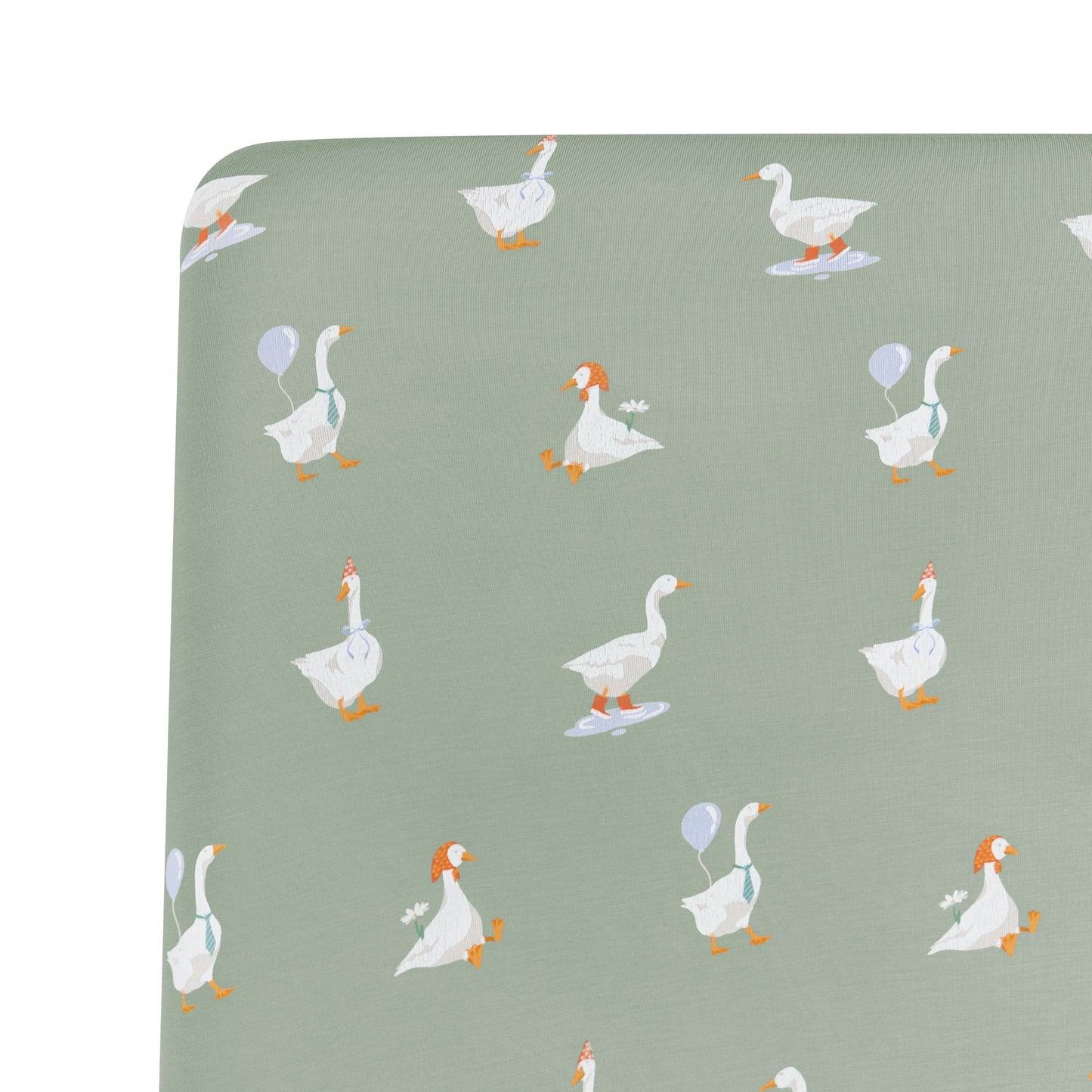 Crib Sheet in Silly Goose