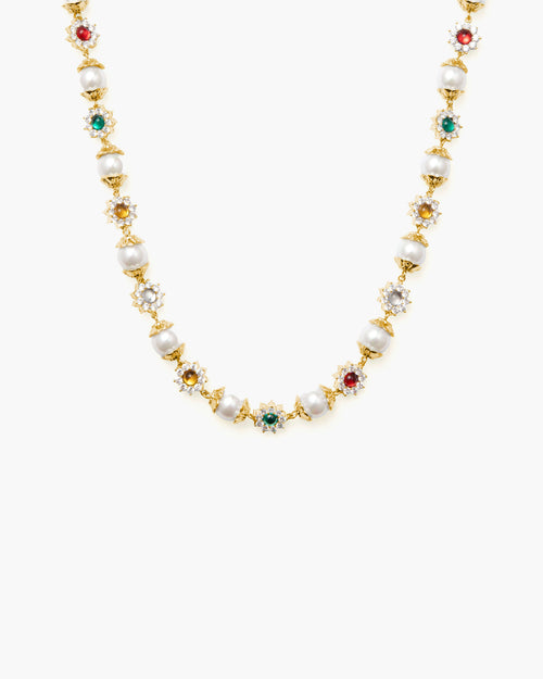 Daisy Pearl Necklace
