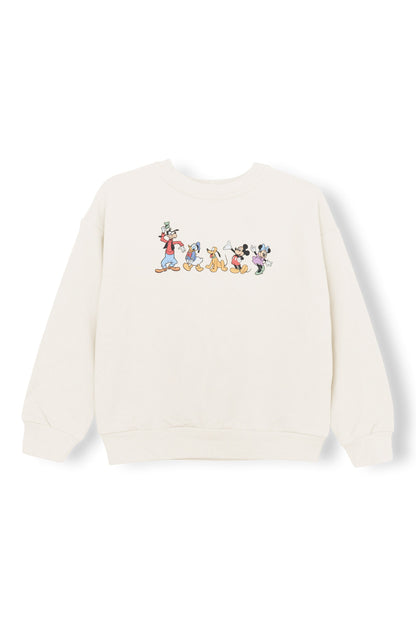 Sweatshirt in Mickey and Friends on Ecru