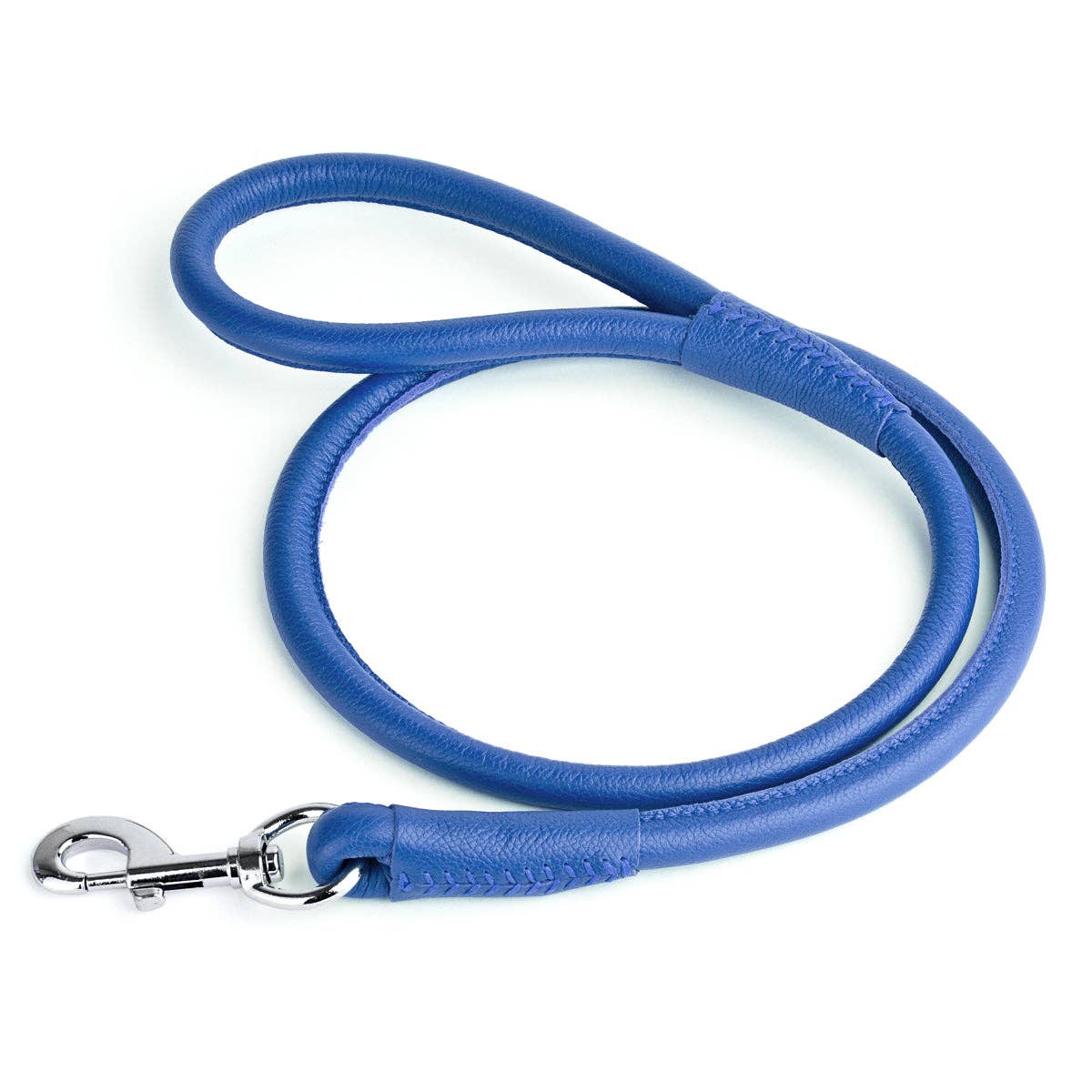 Dogline - Soft Leather Round Lead