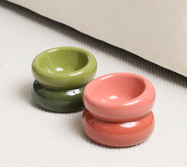 PEHOM - Soufflé Pet Bowl - Rose Pink