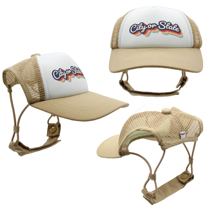 PupLid - Custom Retro Text | Trucker Hat for Dogs