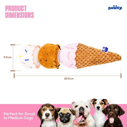 PAWTY Dog Toys - PAWTY's Ice Cream Interactive Dog Toy