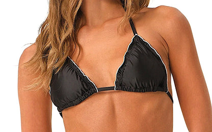 Lettuce Edge Triangle-Lettuce Edge Tie Side Bikini