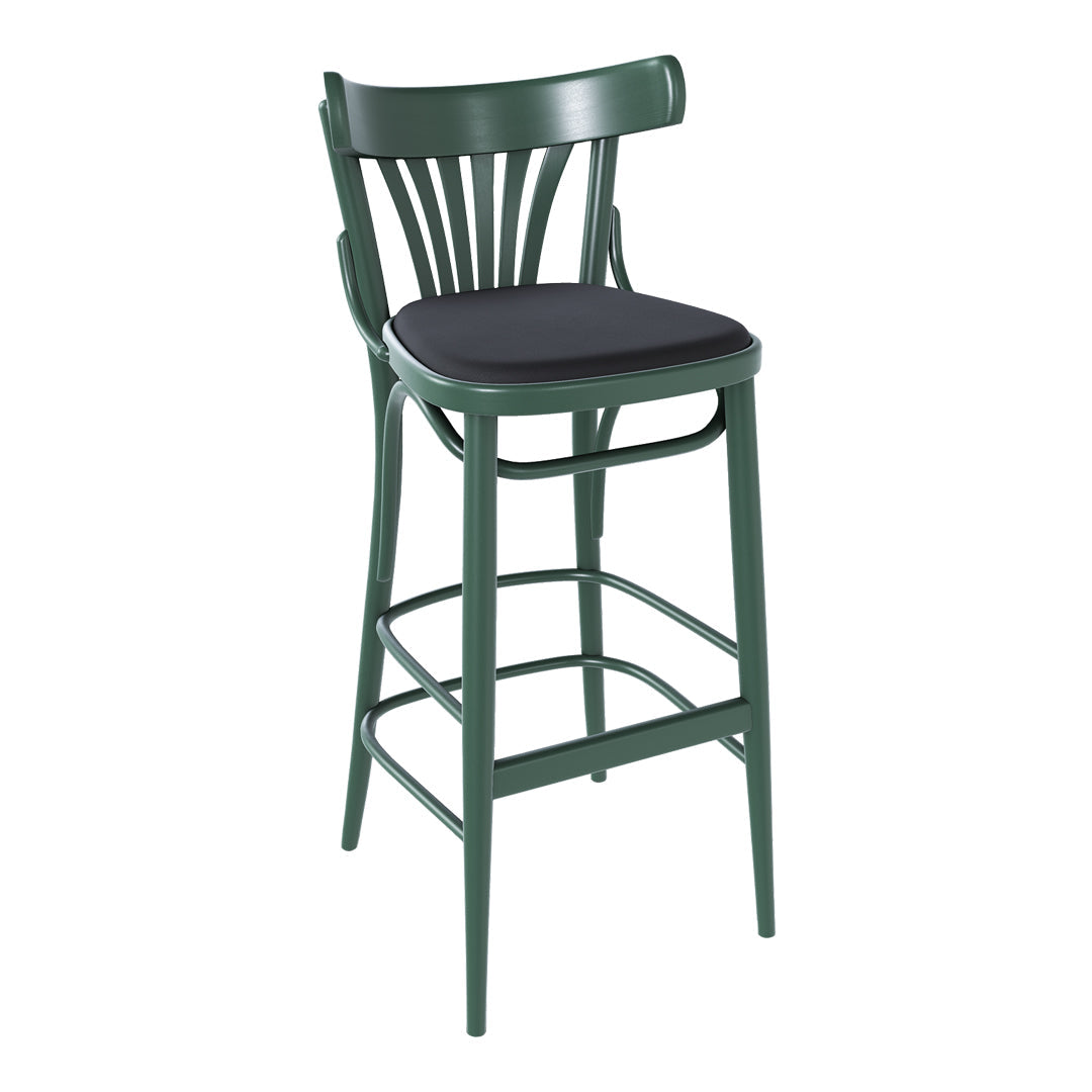 Barstool 56 - Seat Upholstered - Beech Pigment Frame