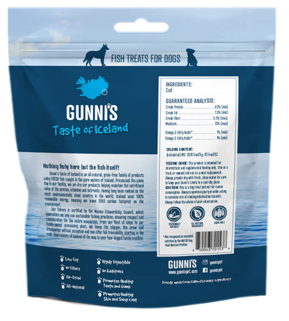 Gunni's A Taste Of Iceland Cod Wafers 5 Oz