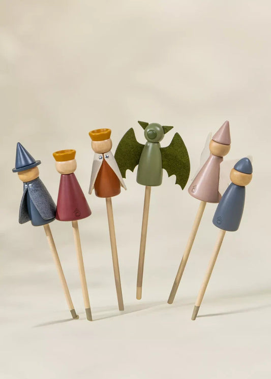 6 Wooden Puppets
