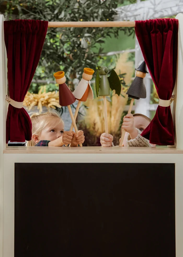 6 Wooden Puppets