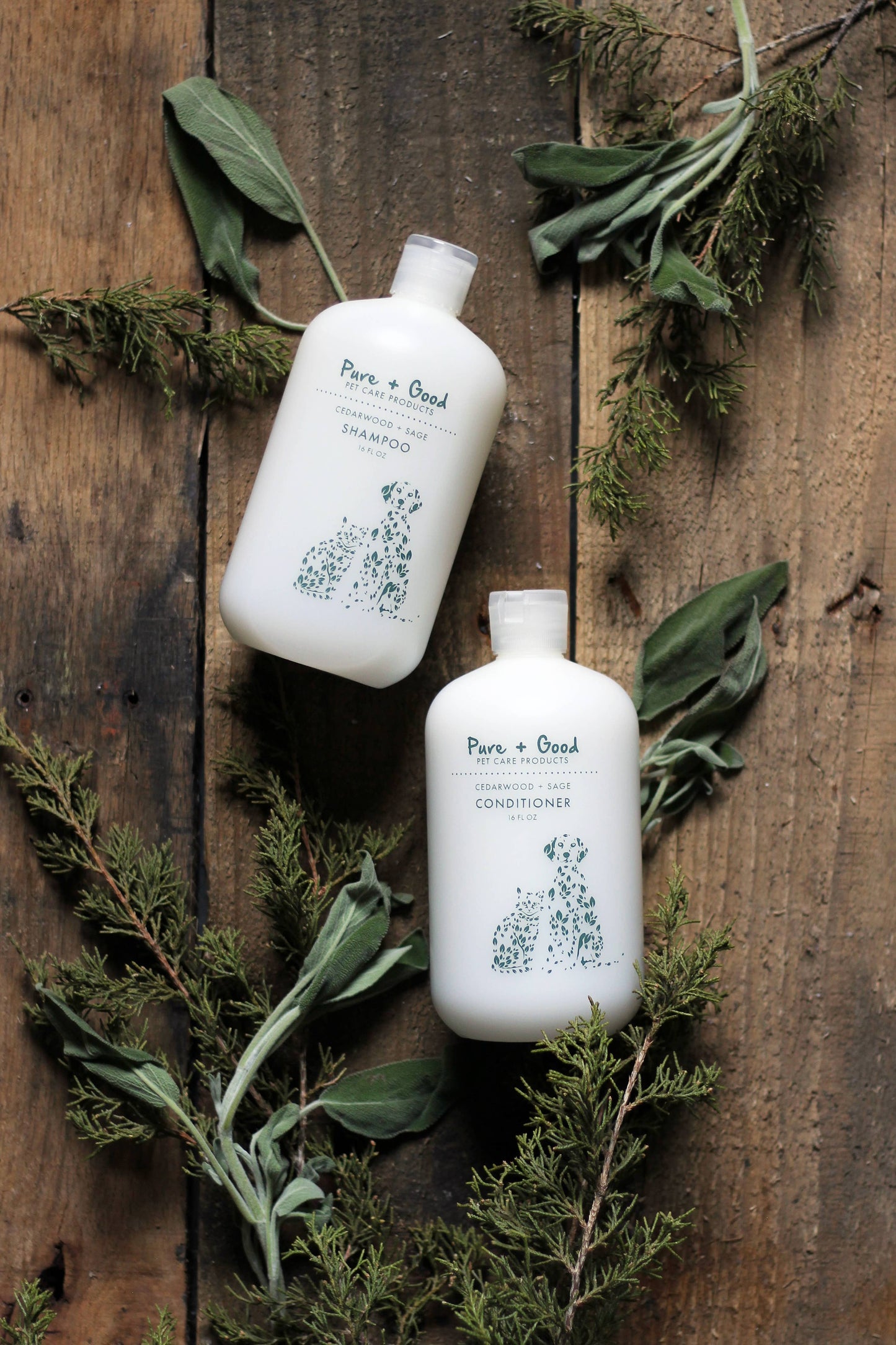 Pure + Good - Dog & Cat Shampoo: Cedarwood + Sage