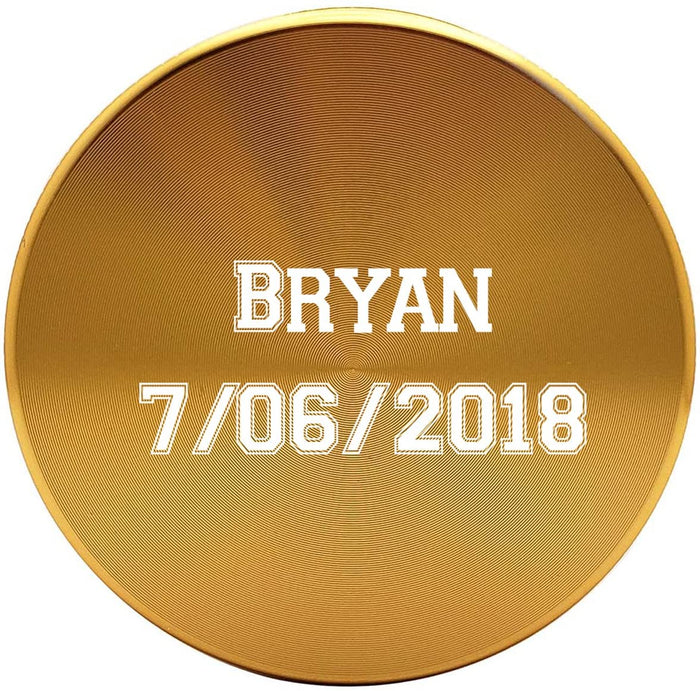 65mm Gold Metal Spice Herb 4 Part Grinders