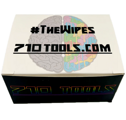 710 Tools The Wipes 100 Pack – High-Quality Cleaning Wipes for Glass, Rigs, and Concentrates