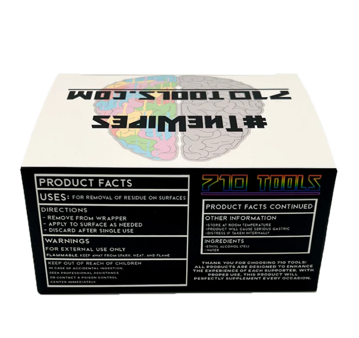 710 Tools Cleaning Wipes – Premium Pre-Moistened Wipes for Concentrates, Rigs, and Glassware