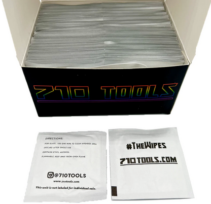 710 Tools The Wipes – Efficient Residue Removal for Dab Rigs, Pipes, and Smoking Accessories