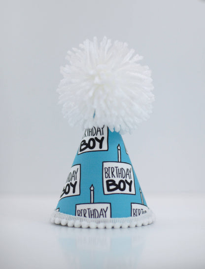 Pup Party Hats - Birthday Boy Black Ink Party Hat