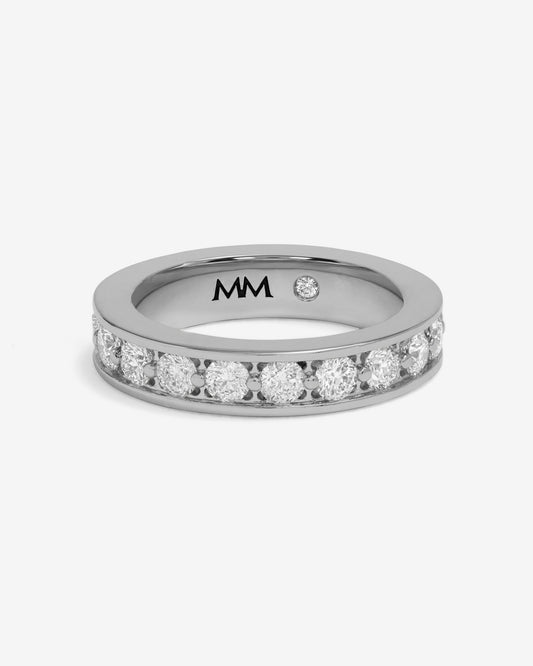 Ashley Infinity Ring - Silver|White Diamondettes