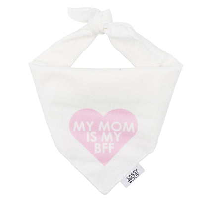 Dog Bandana - My Mom is my BFF (PINK)