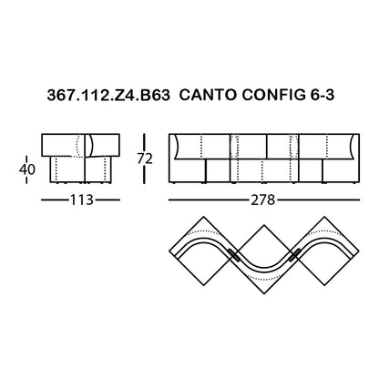 Canto Pre-configured Modular Sofa (Modules 1-7)