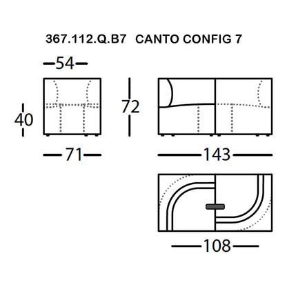 Canto Pre-configured Modular Sofa (Modules 1-7)