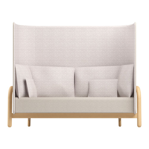 Beech Private Bench Sofa - High Back
