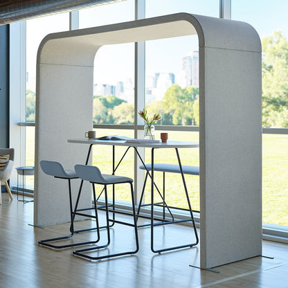 Arc Sound Absorbing Floor Screen w/ Feet
