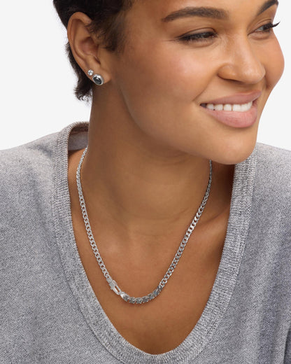 Julian Loves Labradorite Necklace 5mm - Silver|Labradorite