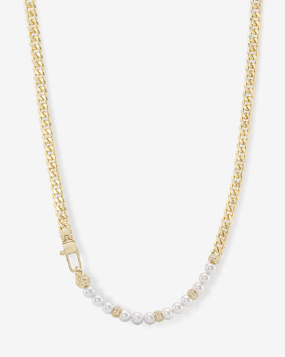 Julian Loves Pearls Necklace 5mm - Gold