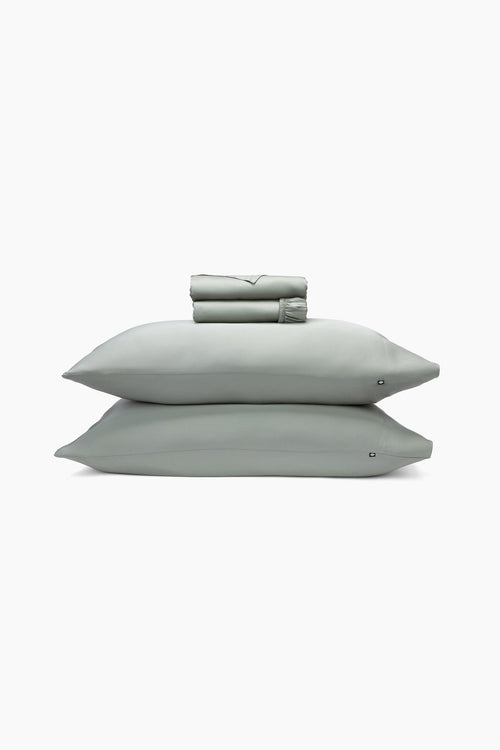 Bamboo Sateen Sheet Set in Eucalyptus