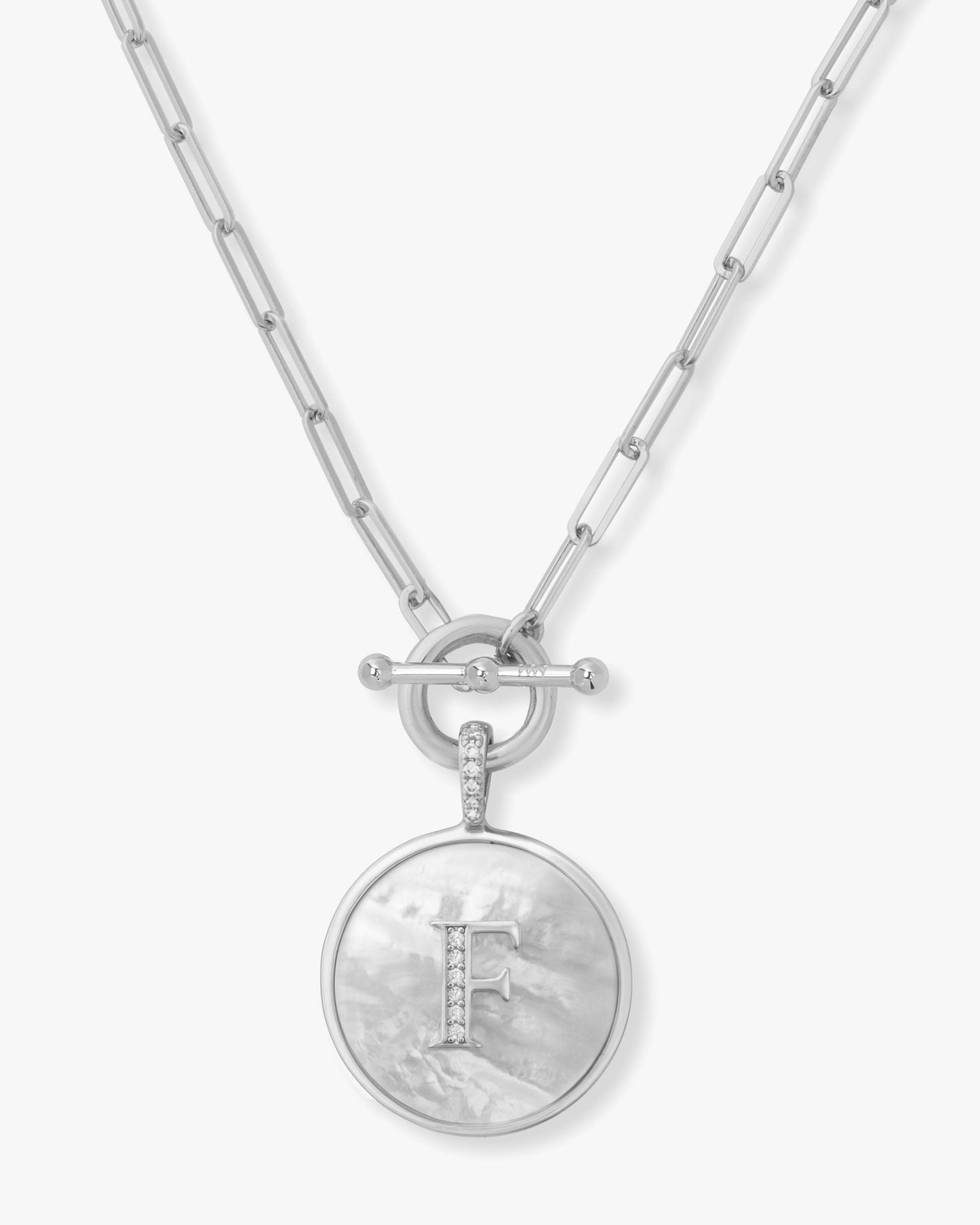 Love Letters Medallion Necklace 24mm - Silver