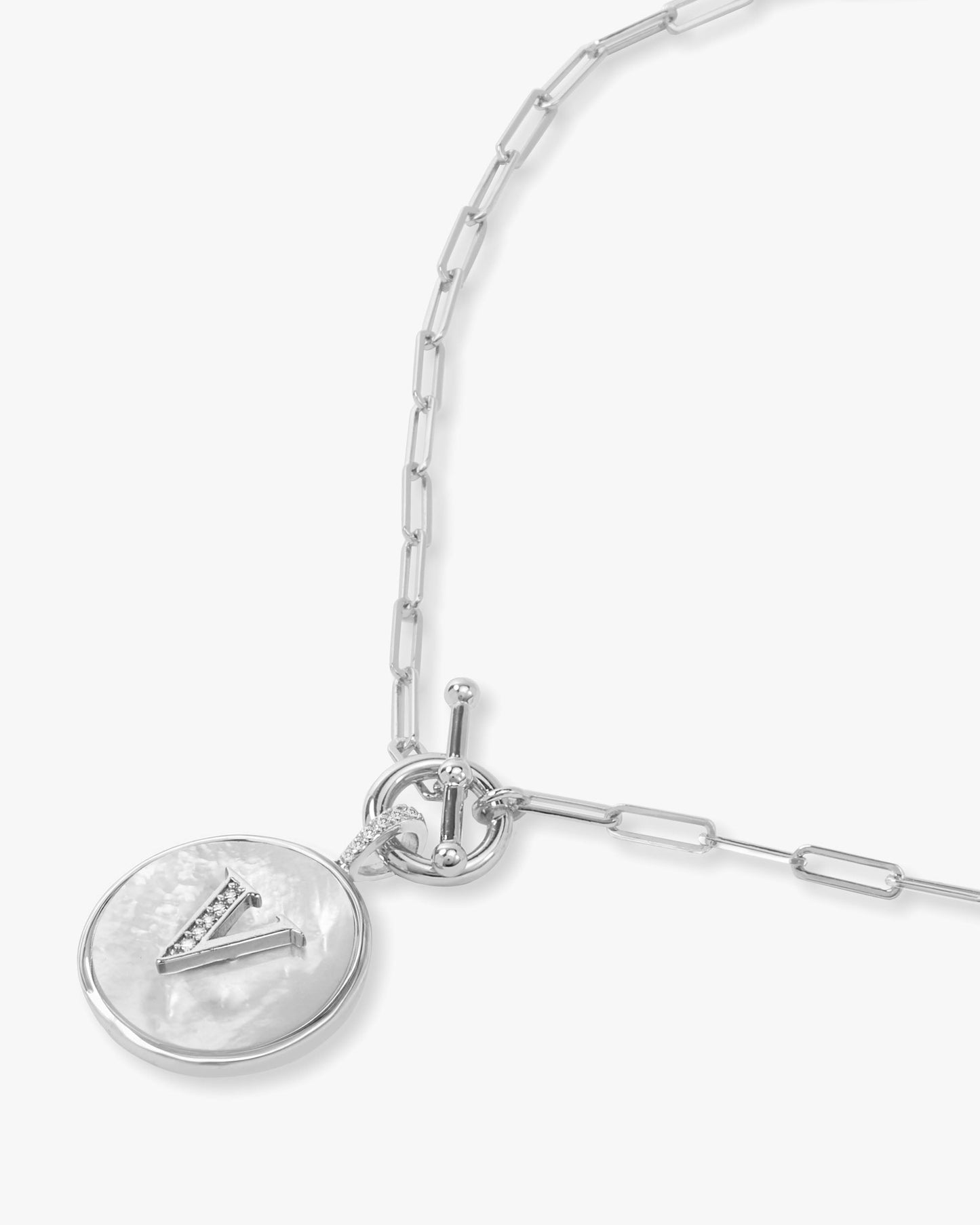 Love Letters Medallion Necklace 24mm - Silver
